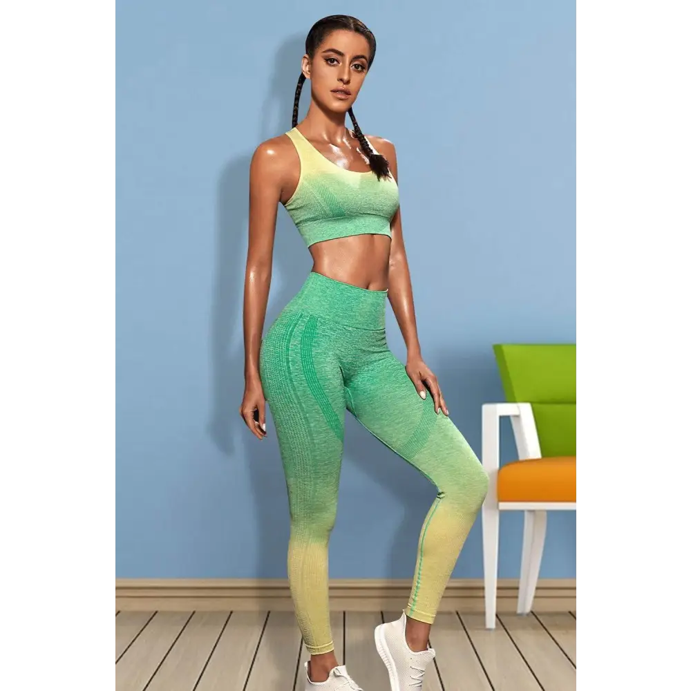 Gradient Sports Tank and Leggings Set