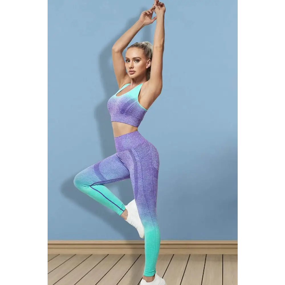 Gradient Sports Tank and Leggings Set