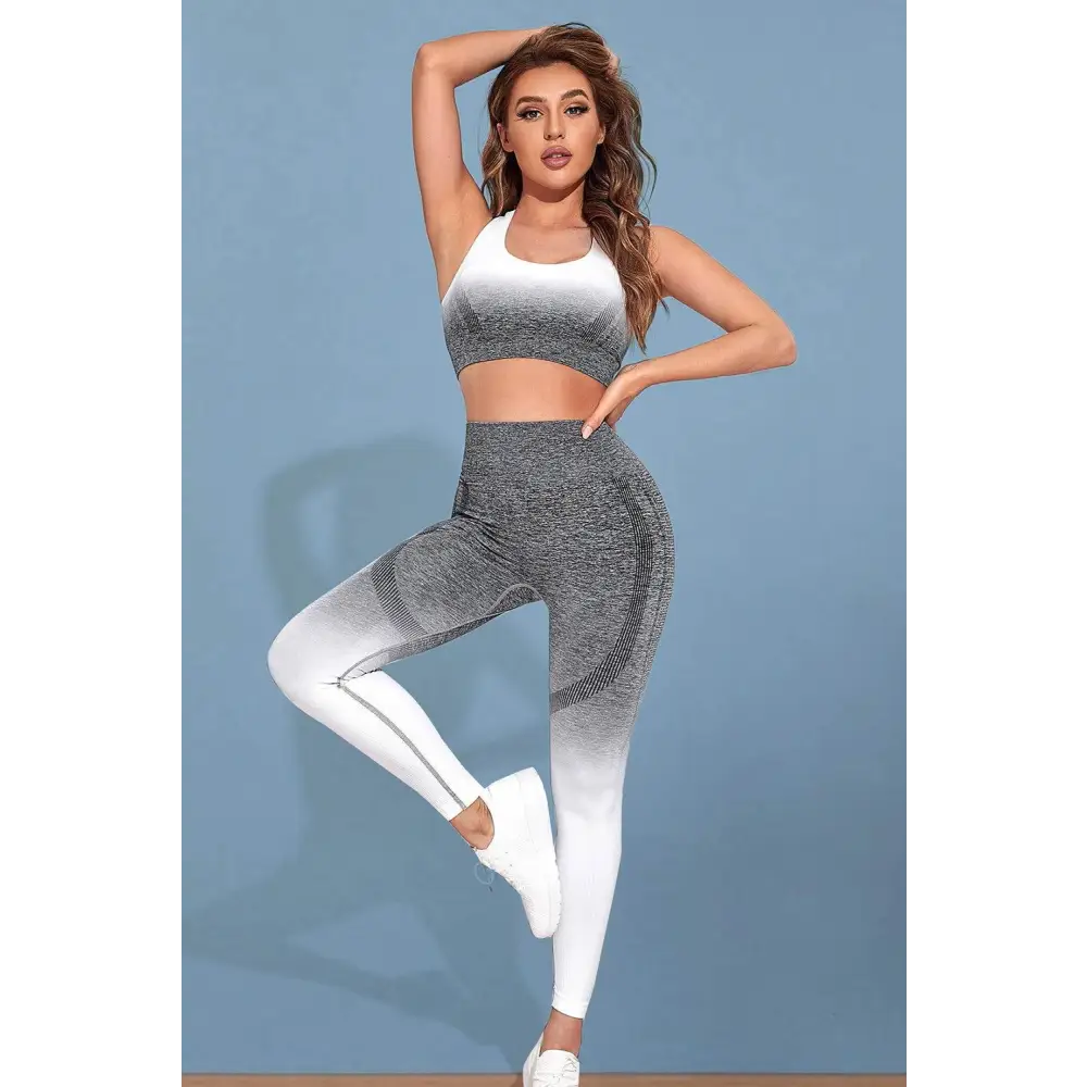 Gradient Sports Tank and Leggings Set