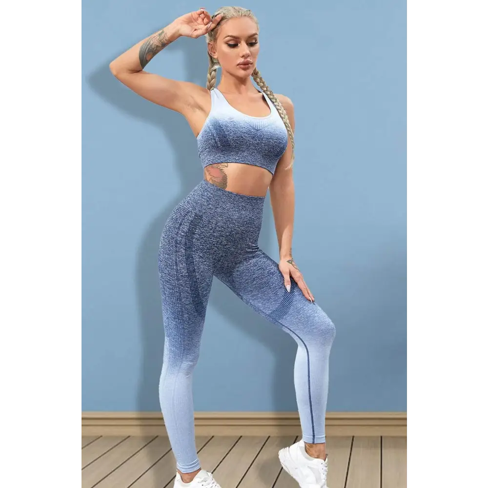 Gradient Sports Tank and Leggings Set