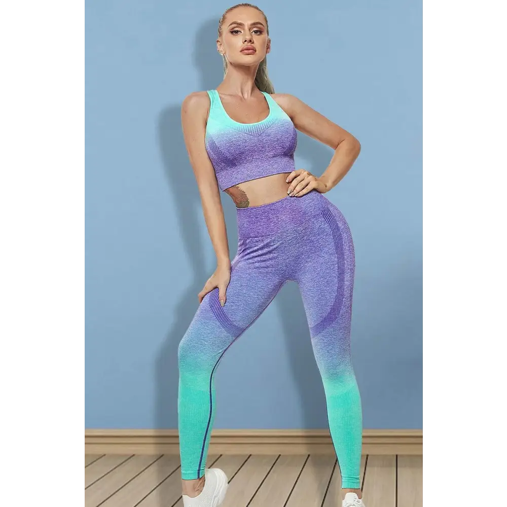 Gradient Sports Tank and Leggings Set