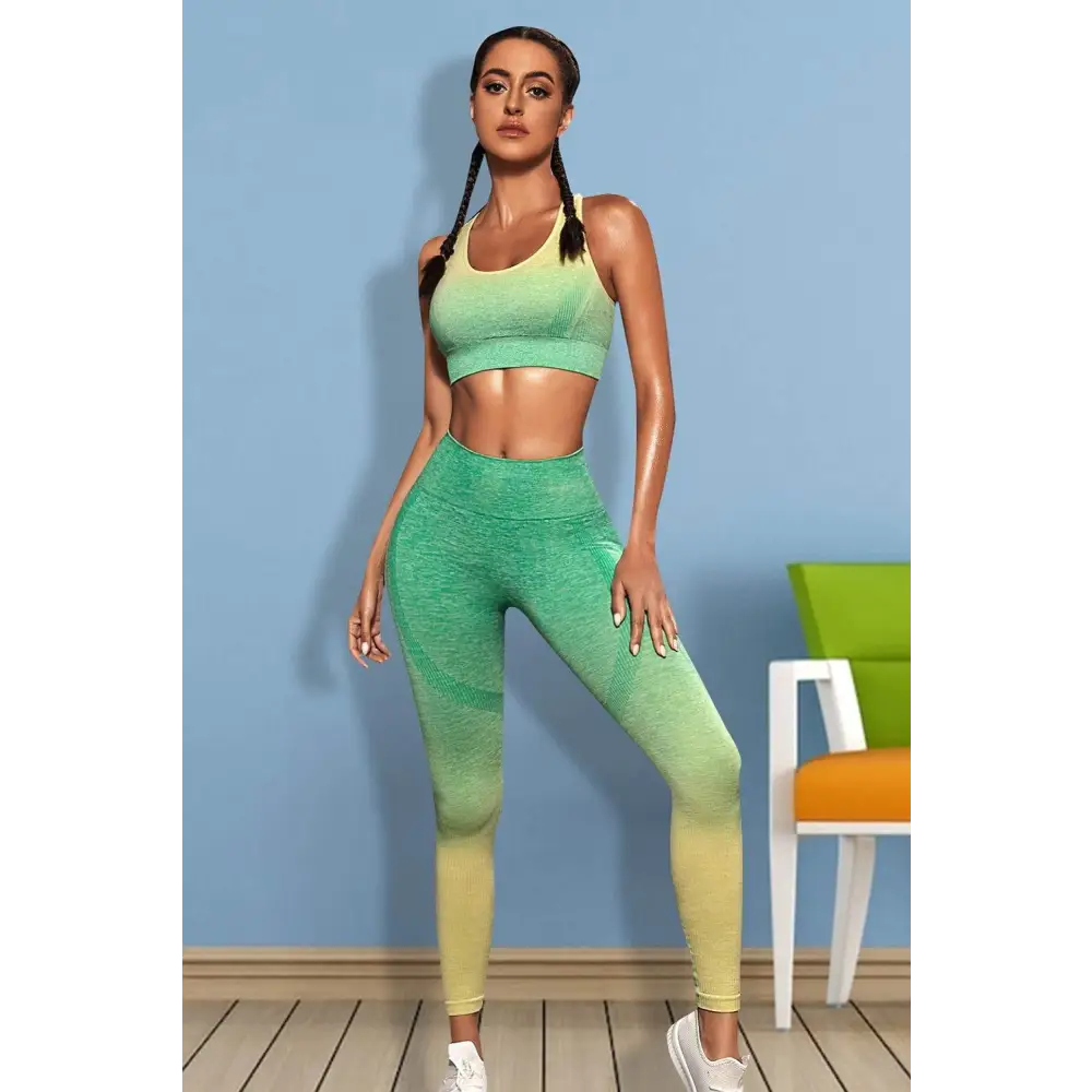 Gradient Sports Tank and Leggings Set