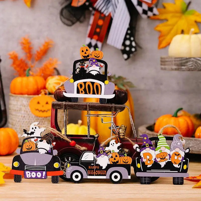 Halloween Element Car-Shape Hanging Widgets