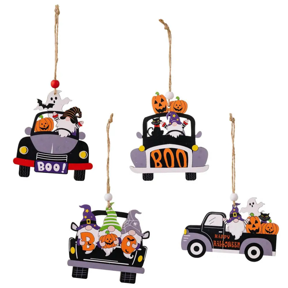 Halloween Element Car-Shape Hanging Widgets