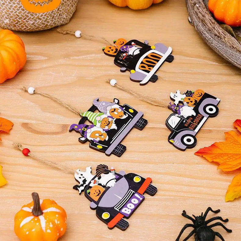 Halloween Element Car-Shape Hanging Widgets