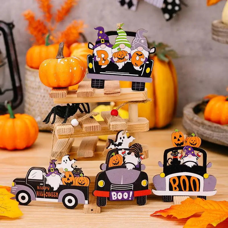 Halloween Element Car-Shape Hanging Widgets