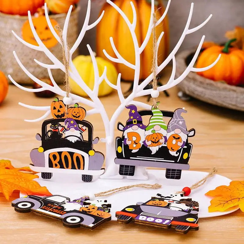 Halloween Element Car-Shape Hanging Widgets