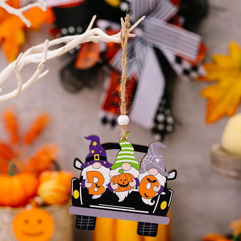 Halloween Element Car-Shape Hanging Widgets