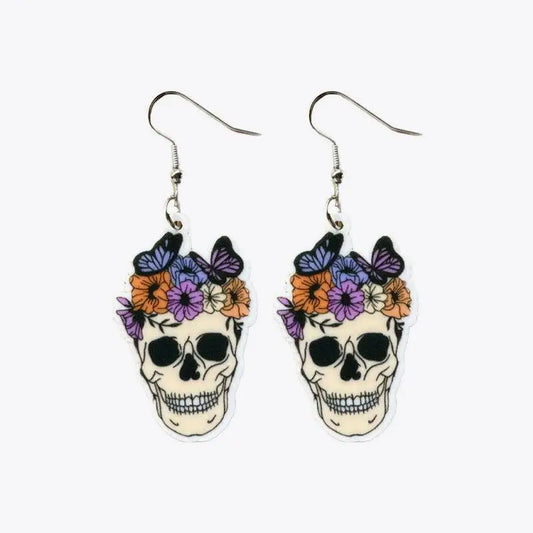 Halloween Theme Acrylic Dangle Earrings - CM Fashion