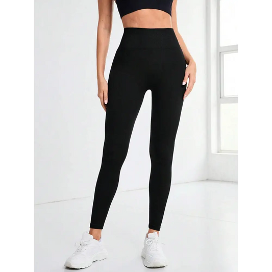 High Waist Active Leggings - Black / S - CynthiaMonica CM