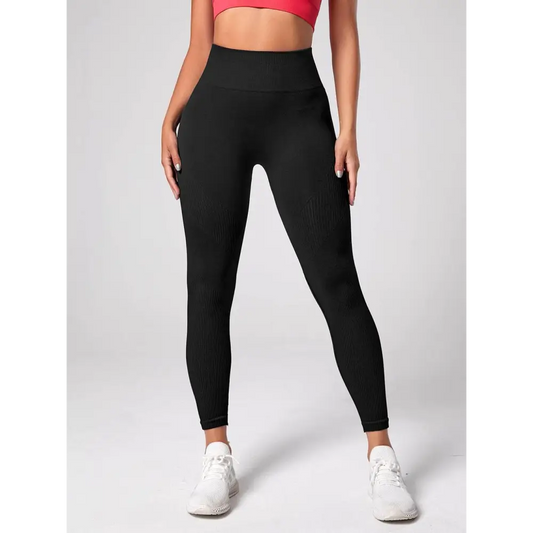 High Waist Active Leggings - Black / S - CynthiaMonica CM