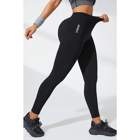 High Waist Active Leggings - Black / S - CynthiaMonica CM