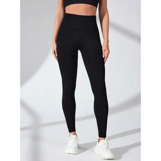 High Waist Active Leggings - Black / S - CynthiaMonica CM