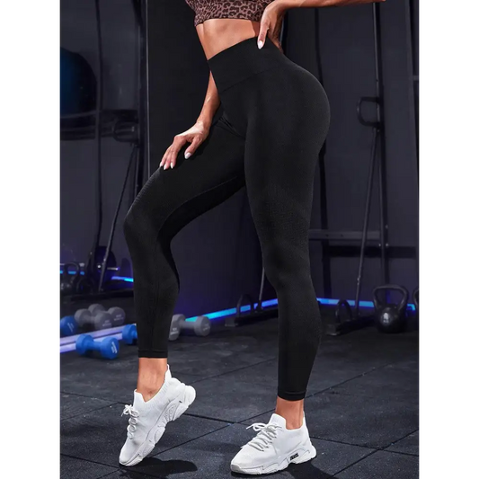 High Waist Active Leggings - Black / S - CynthiaMonica CM