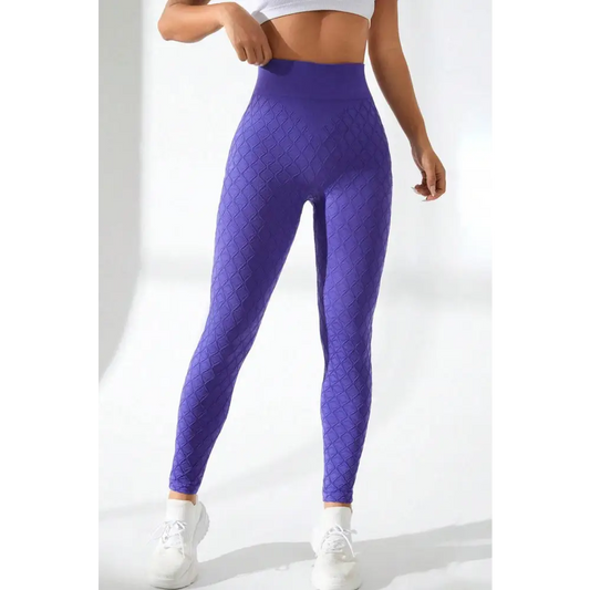 High Waist Active Leggings - Blue Purple / S - CynthiaMonica CM