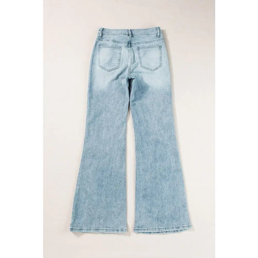 Trendy High Waist Bootcut Jeans with Original Tags and Pockets