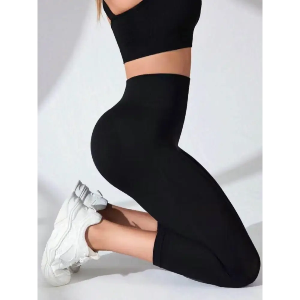 High Waist Cropped Active Leggings