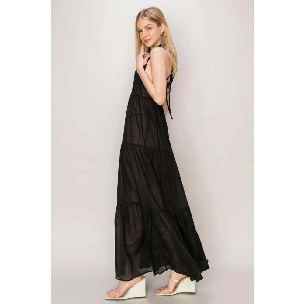 HYFVE Halter Neck Cover Up Maxi Dress