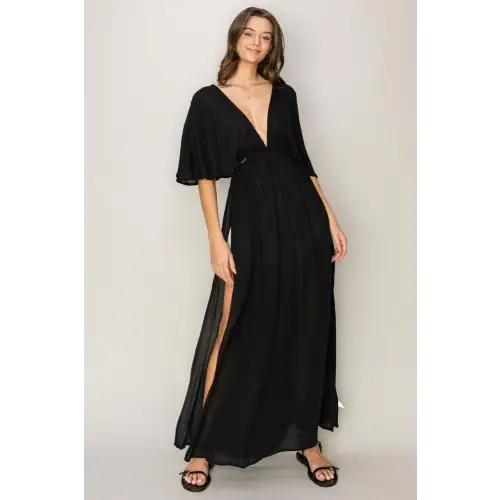 Black Maxi Cover Up Dress