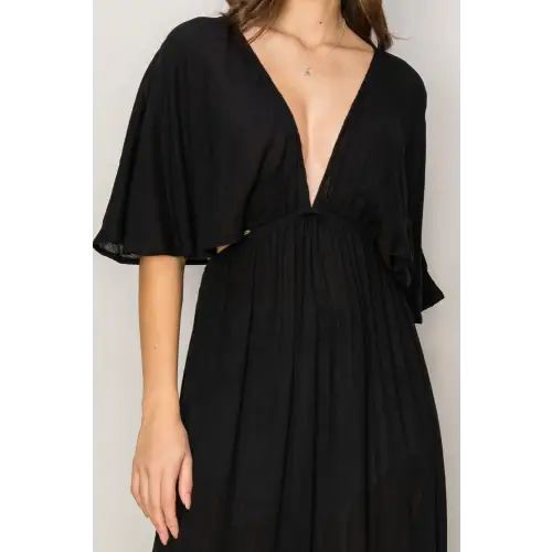 Black Maxi Cover Up Dress