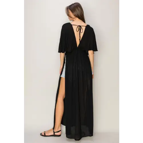 Black Maxi Cover Up Dress