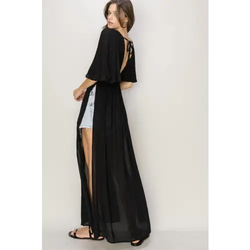 Black Maxi Cover Up Dress