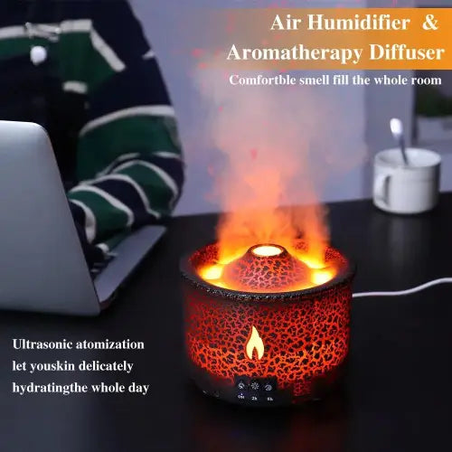 Ignite Your Space with the Volcano Flame Aroma Diffuser