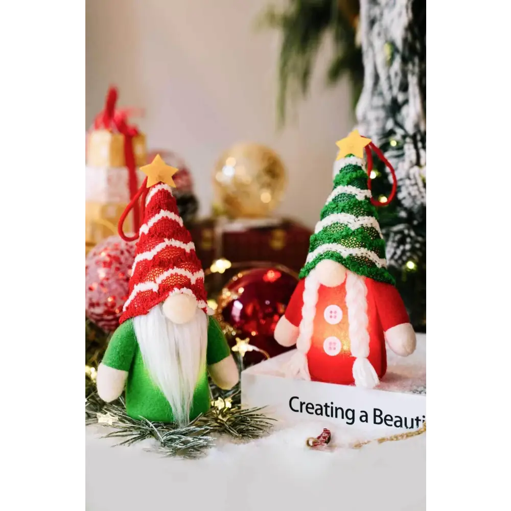 Illuminate Your Holidays with Light-Up Faceless Gnome Ornaments