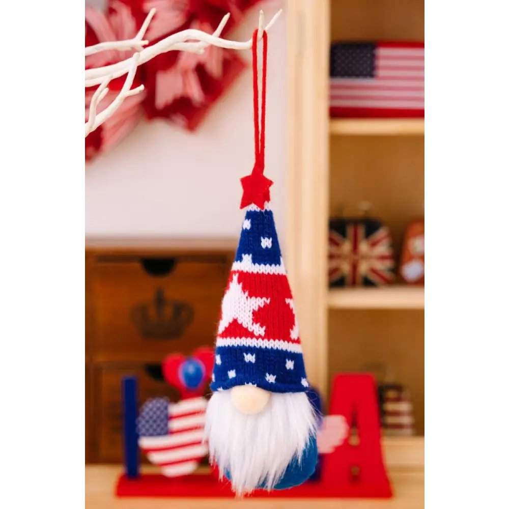 Independence Day Knit Hanging Gnomes