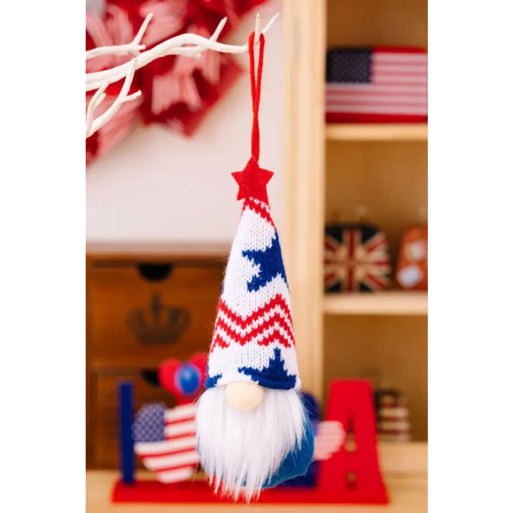 Independence Day Knit Hanging Gnomes