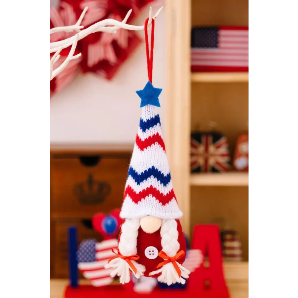 Independence Day Knit Hanging Gnomes