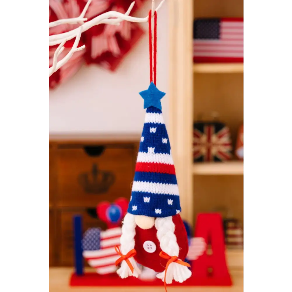 Independence Day Knit Hanging Gnomes