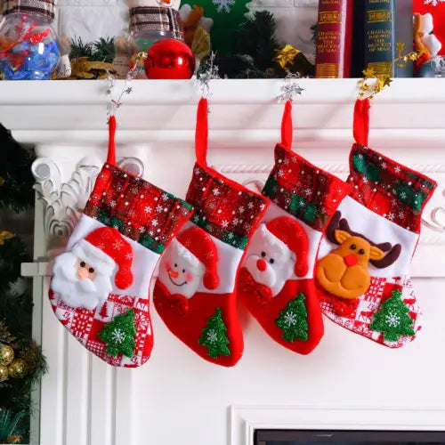 Jolly Santa Christmas Stocking with Original Hanging Widget