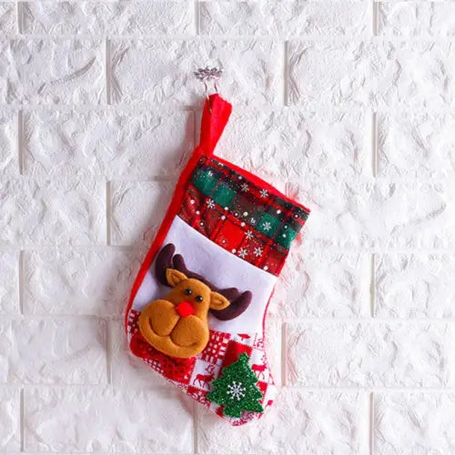 Jolly Santa Christmas Stocking with Original Hanging Widget