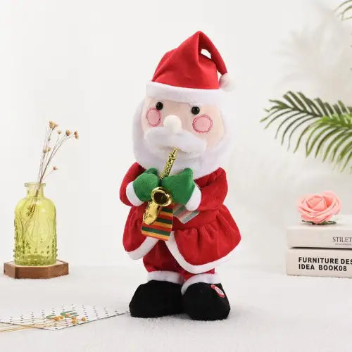 Joyful Dancing Singing Christmas Tree Plush Musicians for Festive Cheer