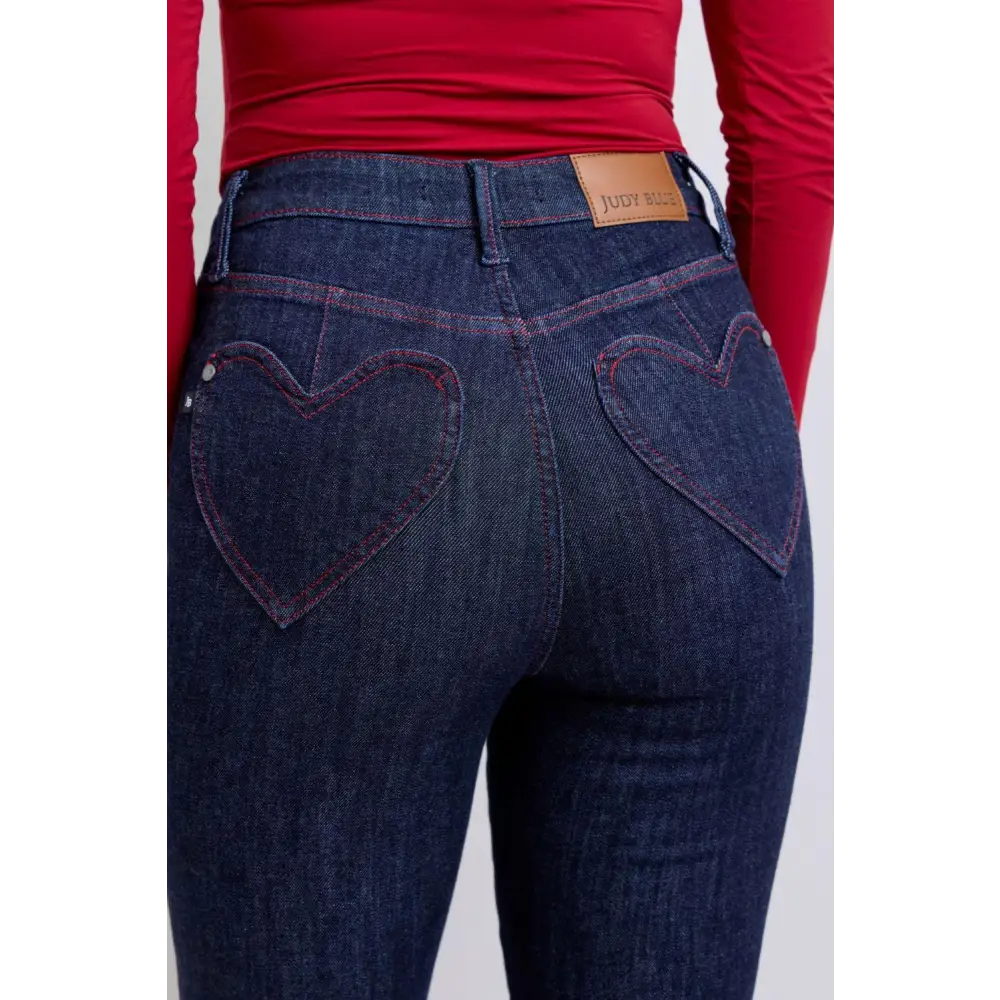 Judy Blue Skinny Jeans with Adorable Heart Shaped Pockets