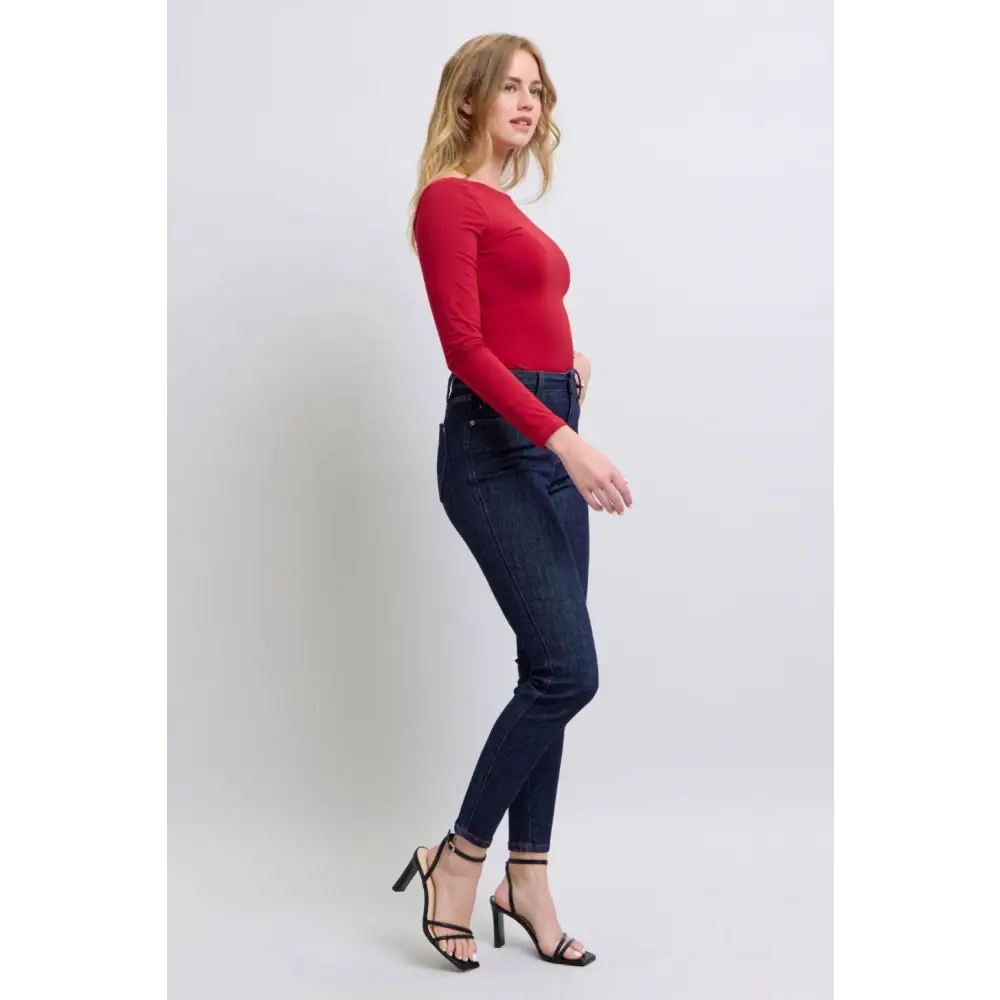 Judy Blue Skinny Jeans with Adorable Heart Shaped Pockets