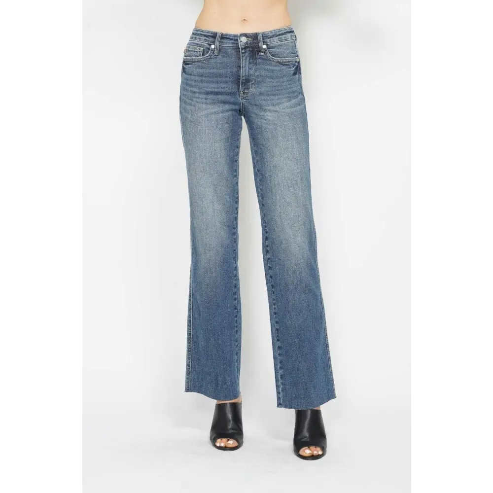 Judy Blue Tummy Control Straight Jeans Sculpt Your Silhouette