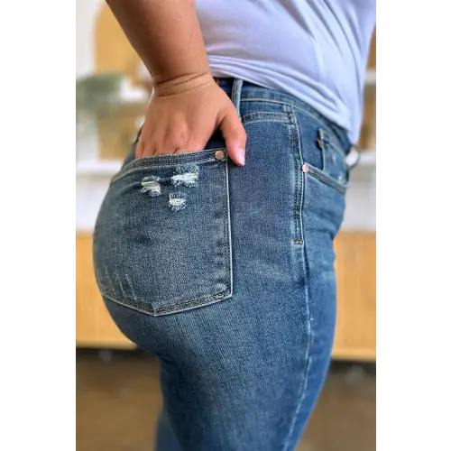 Tummy Control High Waist Slim Jeans