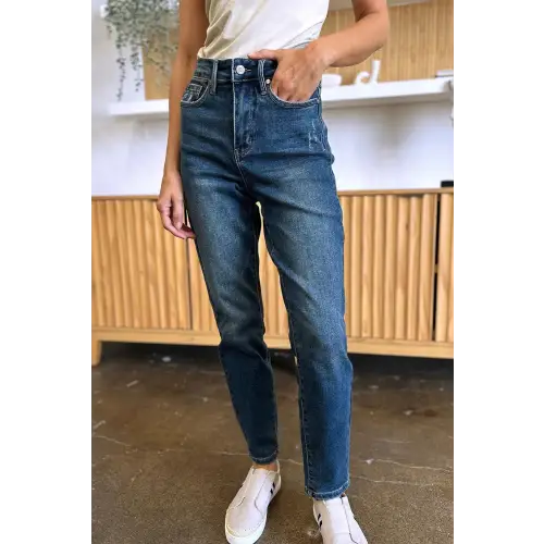 Tummy Control High Waist Slim Jeans