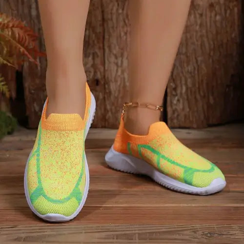 Juno Studio Breathable Mesh Round Toe Slip-On Sneakers