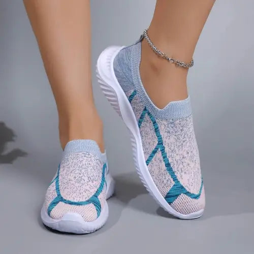 Juno Studio Breathable Mesh Round Toe Slip-On Sneakers