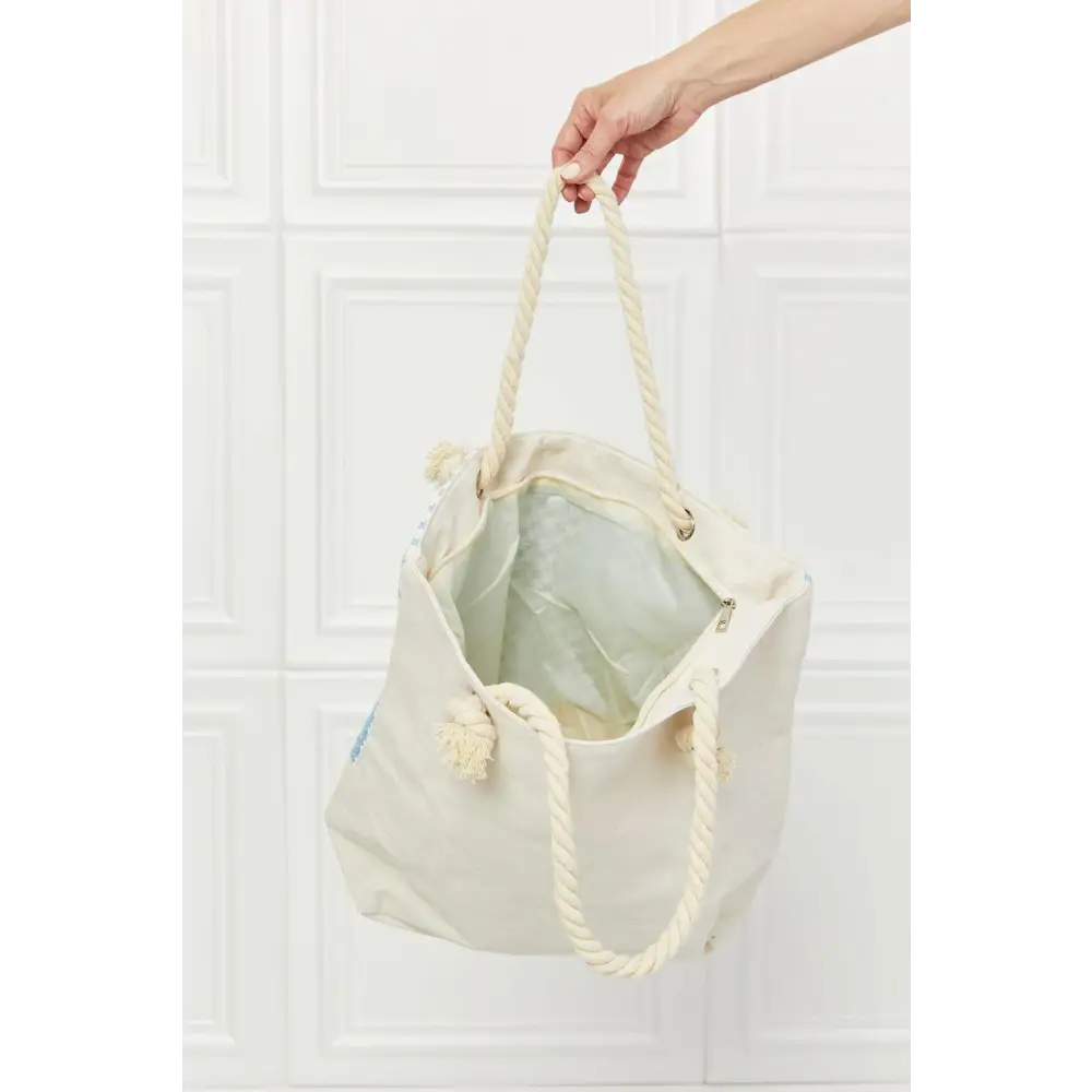 Stylish Justin Taylor Picnic Date Tassel Tote for Summer Adventures