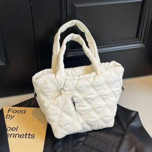 Lavender Quilted Tote Bag