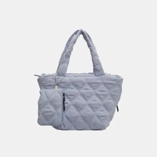 Lavender Quilted Tote Bag