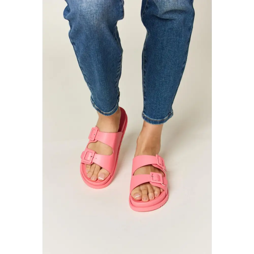 Legend Double Buckle Open Toe Sandals