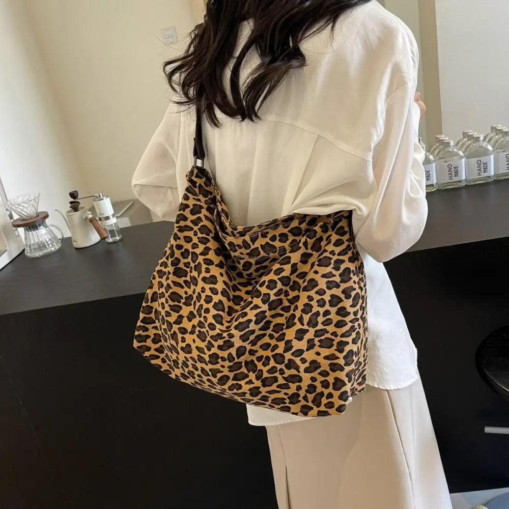 Fierce Leopard Adjustable Strap Tote Bag for Wild Style