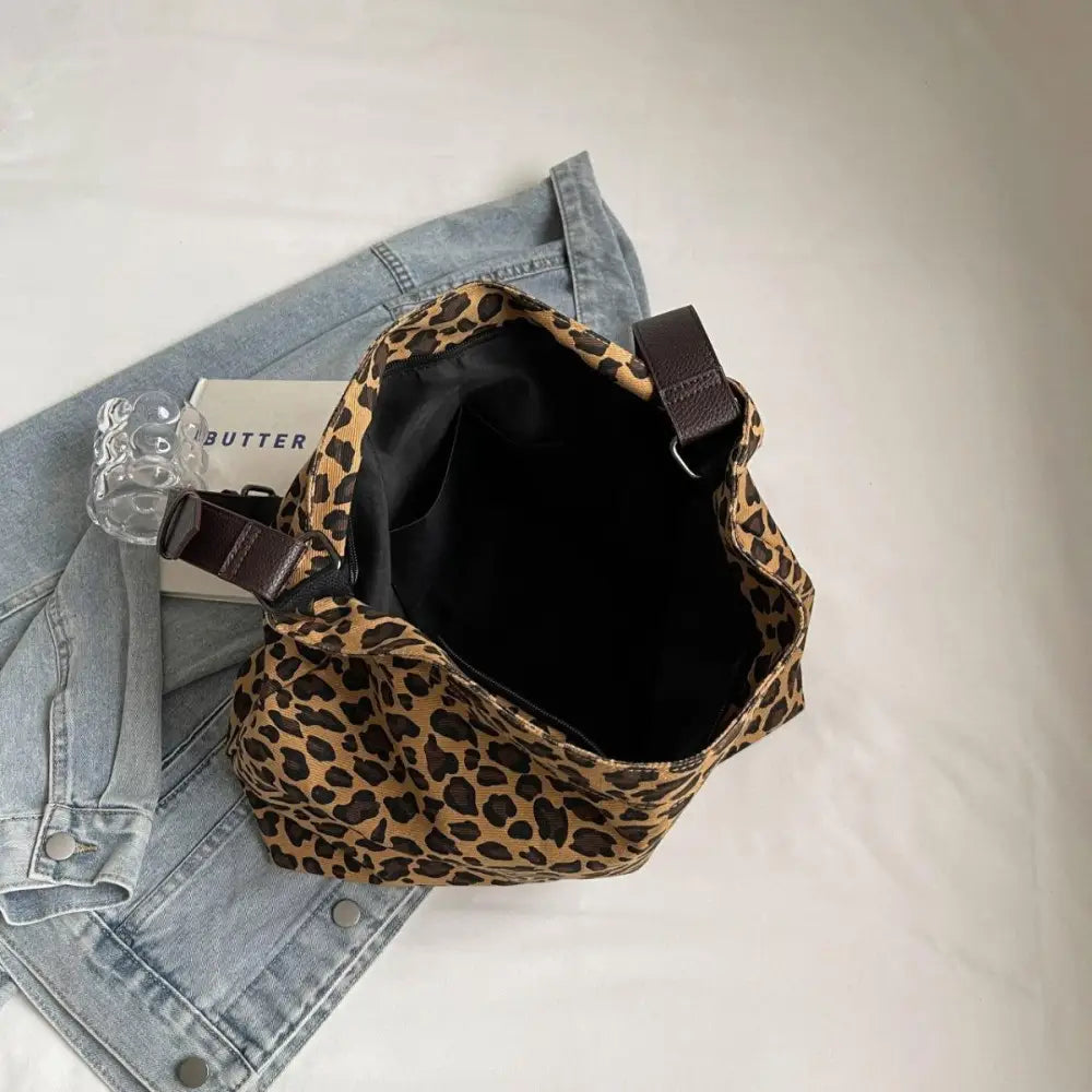 Fierce Leopard Adjustable Strap Tote Bag for Wild Style