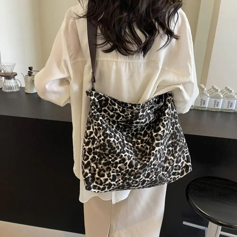 Fierce Leopard Adjustable Strap Tote Bag for Wild Style