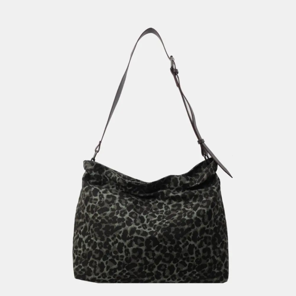 Fierce Leopard Adjustable Strap Tote Bag for Wild Style